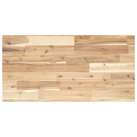 Dessus de meuble de salle de bain non traité bois d'acacia