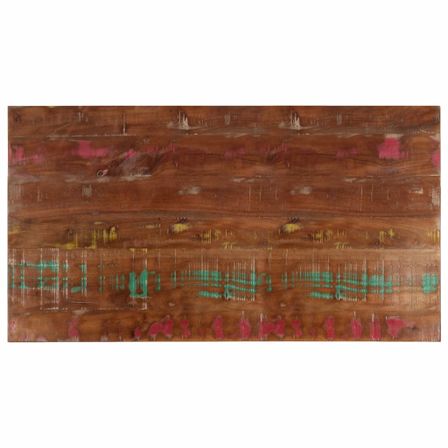 Dessus de table 100x50x3,8cm rectangulaire bois massif récupéré