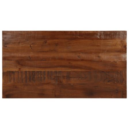 Dessus de table 110x50x2,5cm rectangulaire bois massif récupéré
