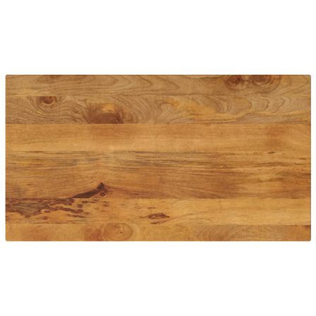 Dessus de table 120x50x2,5cm rectangulaire bois massif manguier
