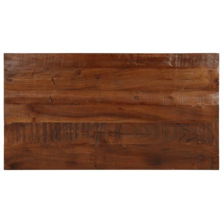 Dessus de table 120x50x2,5cm rectangulaire bois massif récupéré