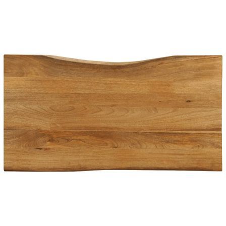Dessus de table 120x60x2,5 cm bord vivant bois massif manguier