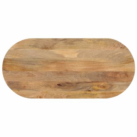 Dessus de table 120x60x2,5 cm ovale bois massif de manguier