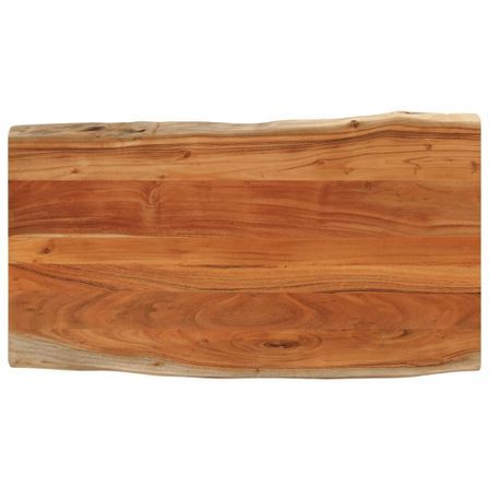 Dessus de table 120x60x3,8cm rectangulaire bois massif d'acacia