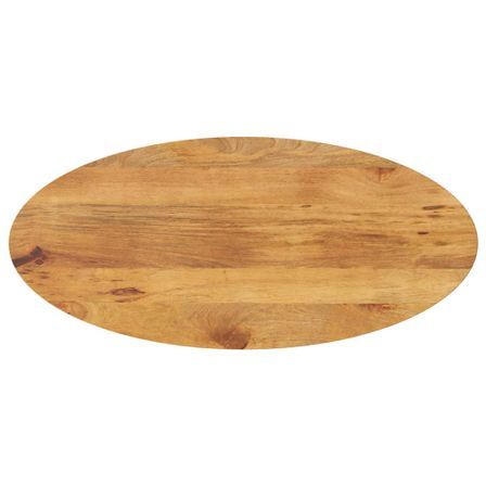 Dessus de table 140x50x2,5 cm ovale bois massif de manguier