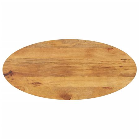 Dessus de table 140x50x3,8 cm ovale bois massif de manguier