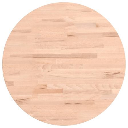 Dessus de table Ø50x2,5 cm rond bois massif de hêtre