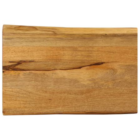 Dessus de table 50x40x2,5 cm bord vivant bois massif manguier