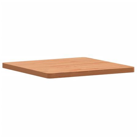 Dessus de table 50x50x2,5 cm carré bois massif de hêtre