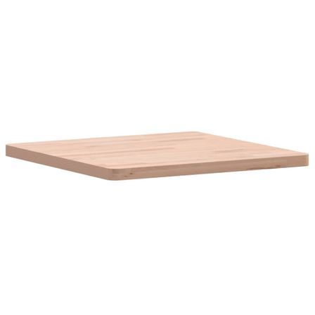 Dessus de table 50x50x2,5 cm carré bois massif de hêtre