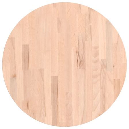 Dessus de table Ø60x4 cm rond bois massif de hêtre