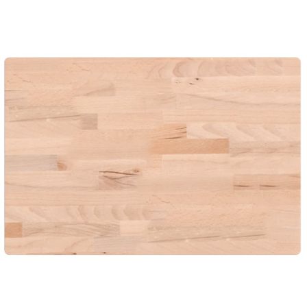 Dessus de table 60x40x2,5 cm rectangulaire bois massif de hêtre