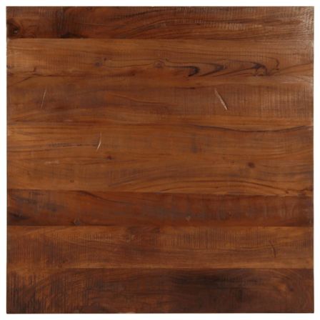 Dessus de table 70x70x3,8 cm carré bois massif de récupération
