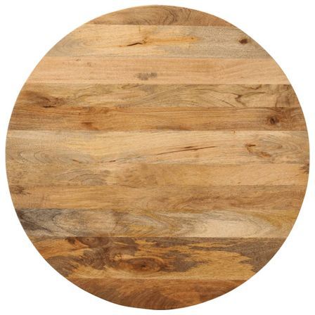 Dessus de table Ø 80x3,8 cm rond bois de manguier massif