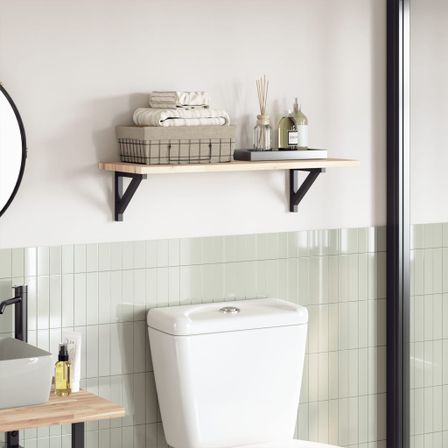 Dessus de table 80x30x2 cm rectangulaire bois massif d'acacia