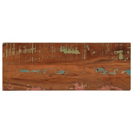 Dessus de table 80x40x3,8 cm rectangulaire bois massif récupéré