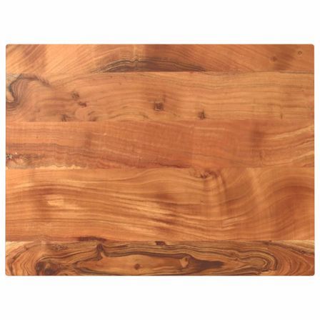 Dessus de table 80x50x2,5 cm rectangulaire bois massif d'acacia