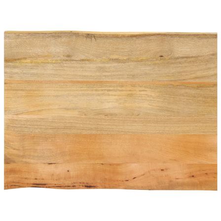 Dessus de table 80x60x2,5 cm bord vivant bois massif manguier