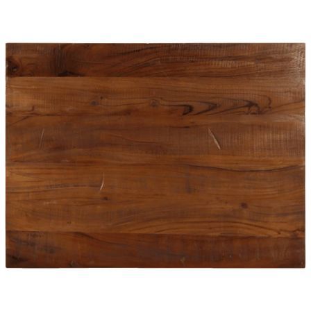 Dessus de table 80x70x2,5 cm rectangulaire bois massif récupéré