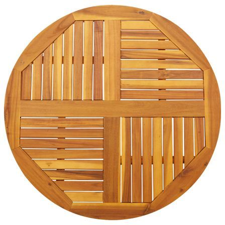 Dessus de table Ø90x2,2 cm rond bois massif d'acacia
