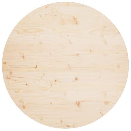 Dessus de table Ø90x2,5 cm Bois de pin massif