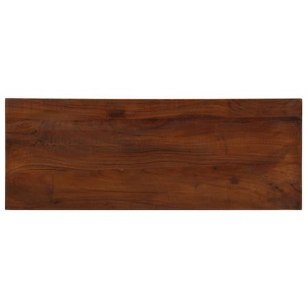Dessus de table 90x30x2,5 cm rectangulaire bois massif récupéré