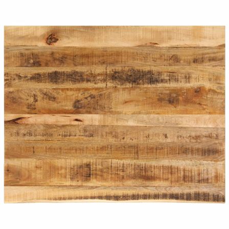 Dessus de table 90x80x2,5 cm bord vivant bois massif manguier