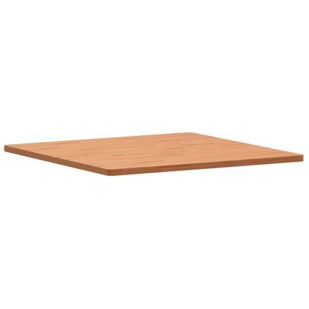 Dessus de table 90x90x2,5 cm carré bois massif de hêtre