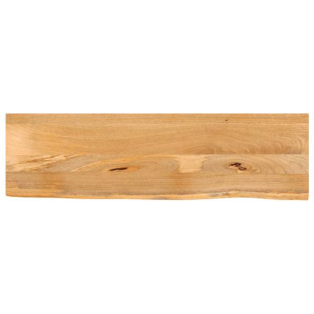 Dessus de table à bord vivant 100x40x3,8cm bois massif manguier
