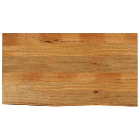 Dessus de table à bord vivant 110x60x3,8cm bois massif manguier
