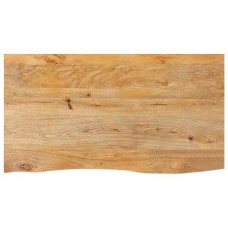 Dessus de table à bord vivant 120x60x2,5cm bois massif manguier
