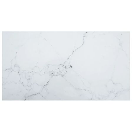 Dessus de table Blanc 120x65 cm 8 mm Verre trempé