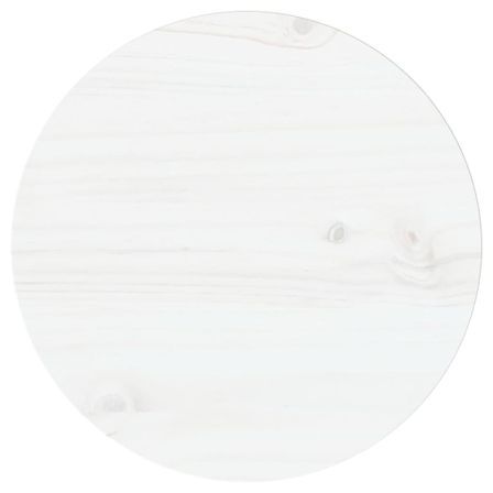 Dessus de table Blanc Ø30x2,5 cm Bois de pin massif
