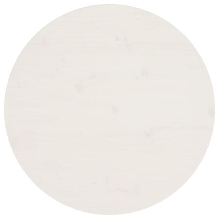 Dessus de table Blanc Ø60x2,5 cm Bois de pin massif
