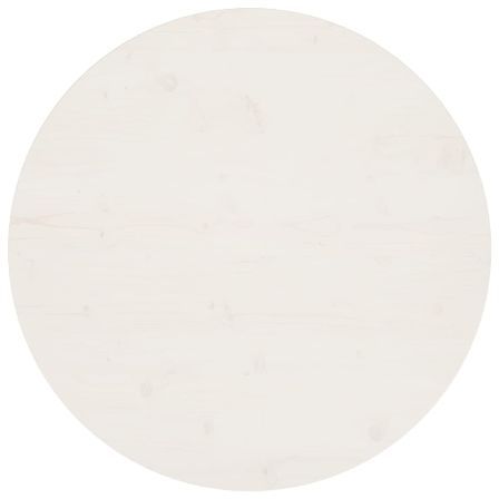 Dessus de table Blanc Ø80x2,5 cm Bois de pin massif