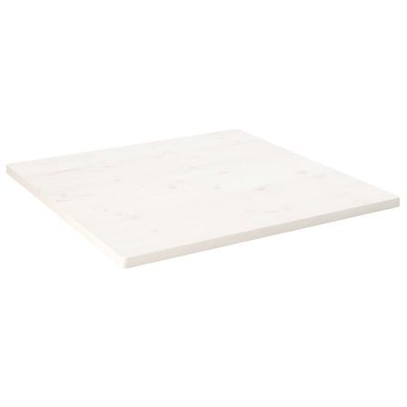 Dessus de table blanc 90x90x2,5 cm bois de pin massif