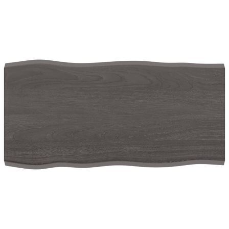 Dessus de table bois chêne massif traité bordure assortie