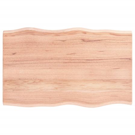 Dessus de table bois chêne massif traité bordure assortie