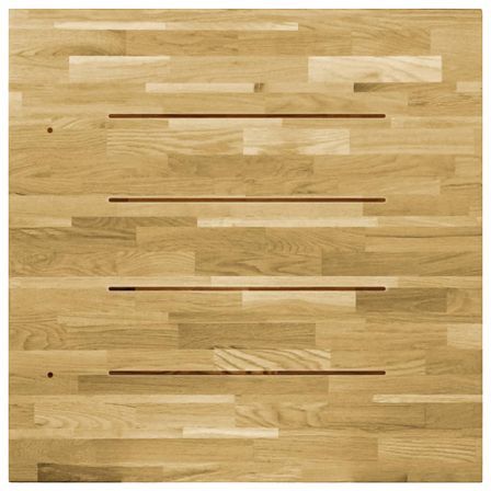 Dessus de table Bois de chêne massif Carré 23 mm 70x70 cm