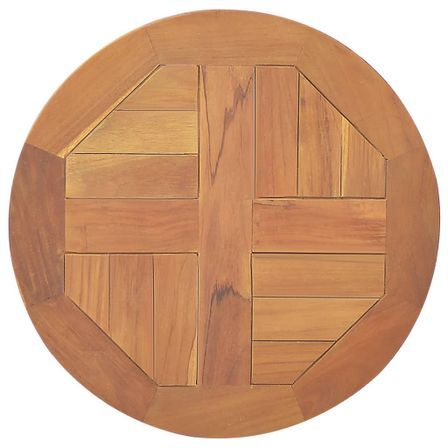 Dessus de table Bois de teck solide Rond 2,5 cm 40 cm