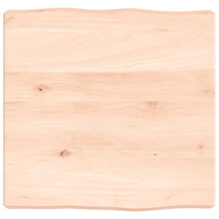 Dessus de table bois massif non traité bordure assortie