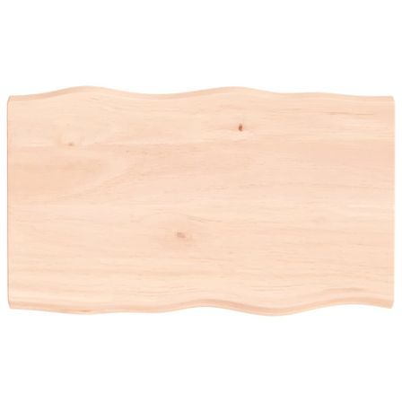 Dessus de table bois massif non traité bordure assortie