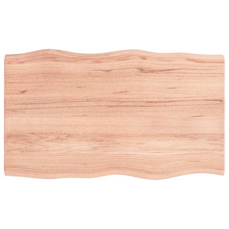 Dessus de table bois massif traité bordure assortie