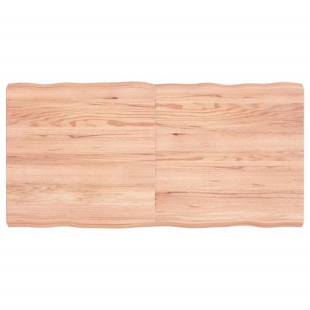 Dessus de table bois massif traité bordure assortie