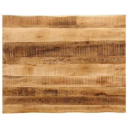Dessus de table bord vivant 100x80x2,5 cm bois de manguier brut