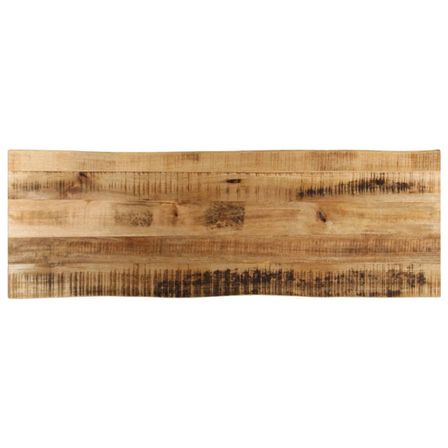 Dessus de table bord vivant 120x40x2,5 cm bois de manguier brut