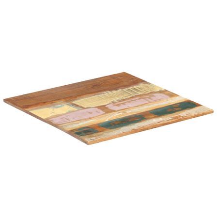 Dessus de table carré 60x60 cm 15-16 mm Bois de récupération