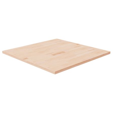 Dessus de table carré 80x80x2,5 cm Bois chêne massif non traité