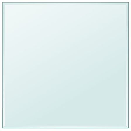 Dessus de table carré en verre trempé 700 x 700 mm