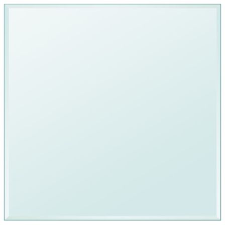 Dessus de table carré en verre trempé 800 x 800 mm